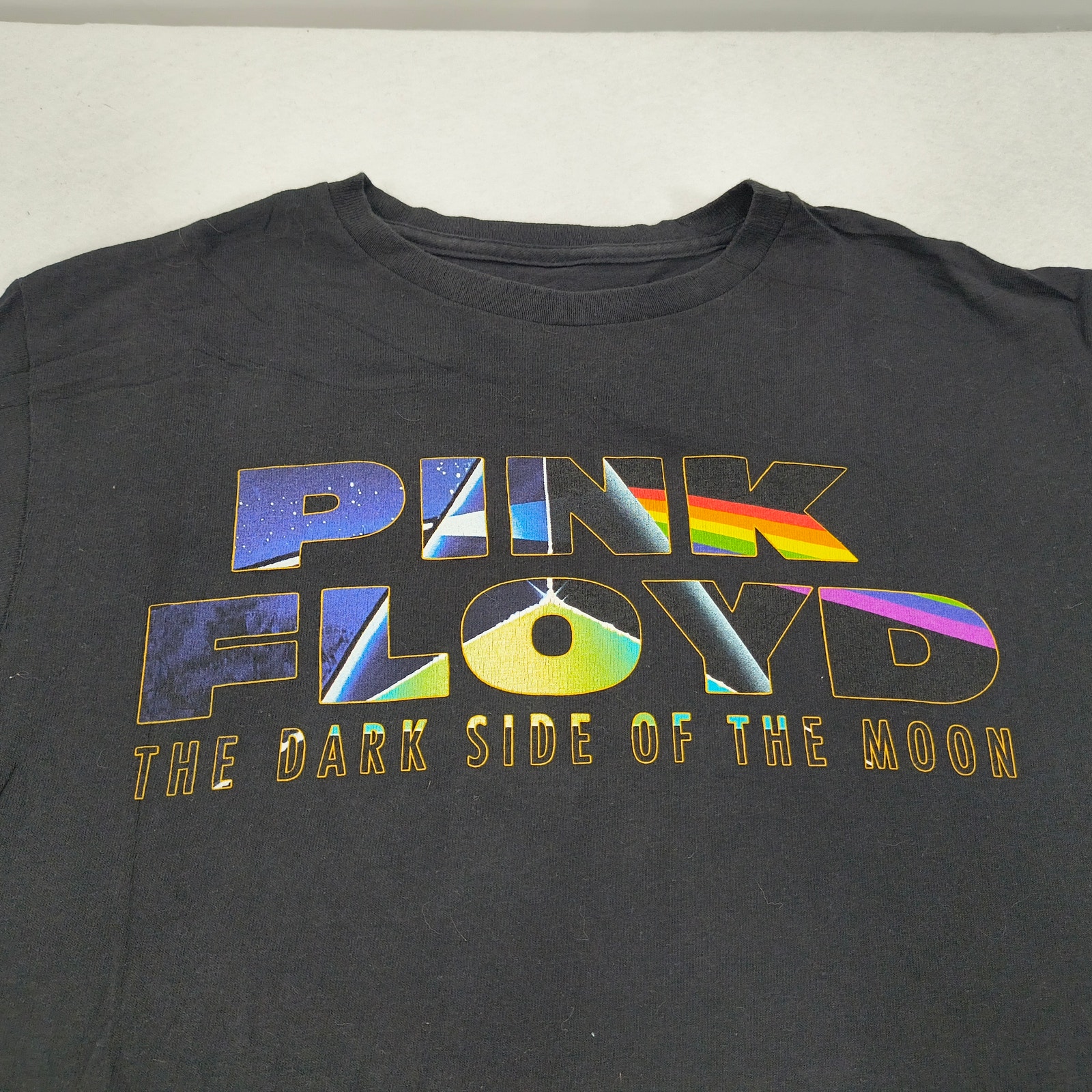 Pink Floyd The Dark Side Of The Moon Band Graphic Shirt Mens Size M Black Multi